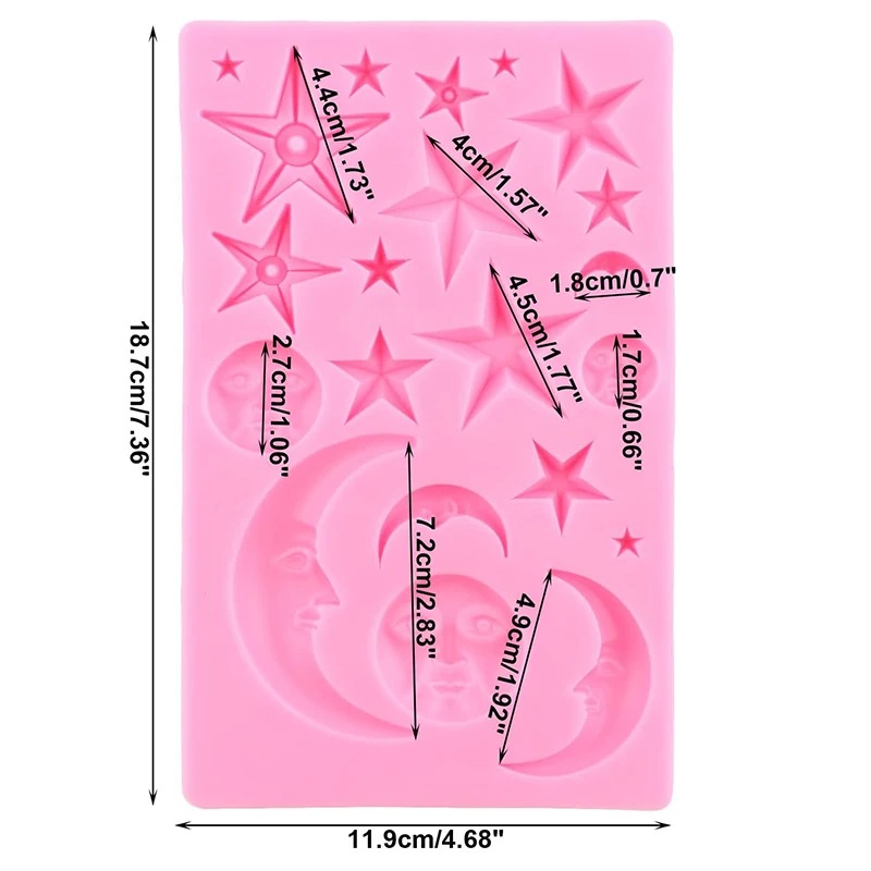Sun Face Moon Stars Polymer Cl – обзор и цена Resin Art Products