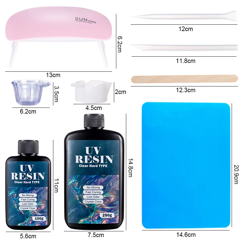Hard UV Resin Glue Kit Fast Cu – обзор и цена Resin Art Supplies