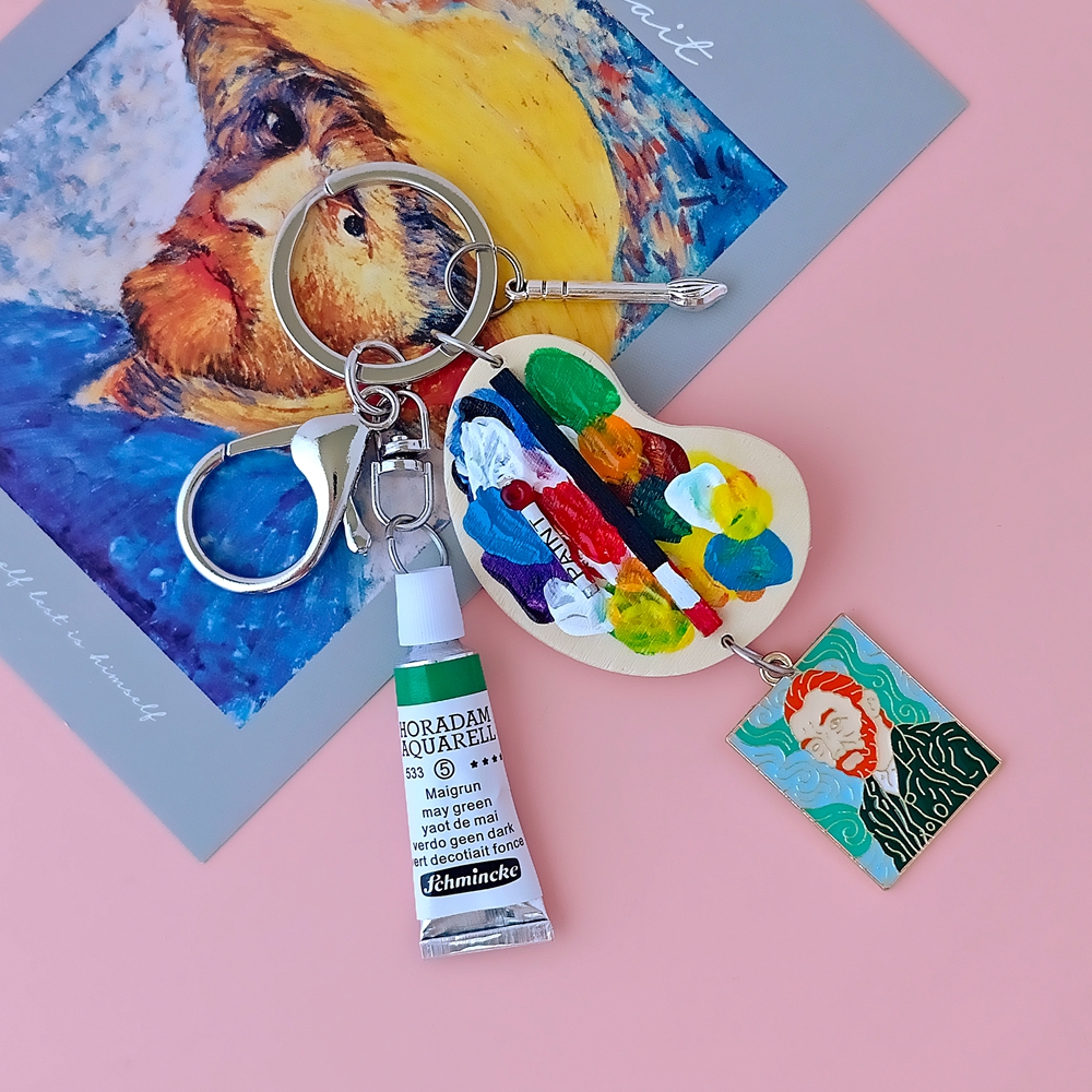 Girl with a Pearl Earring Van  – обзор и цена Resin Art Keychain