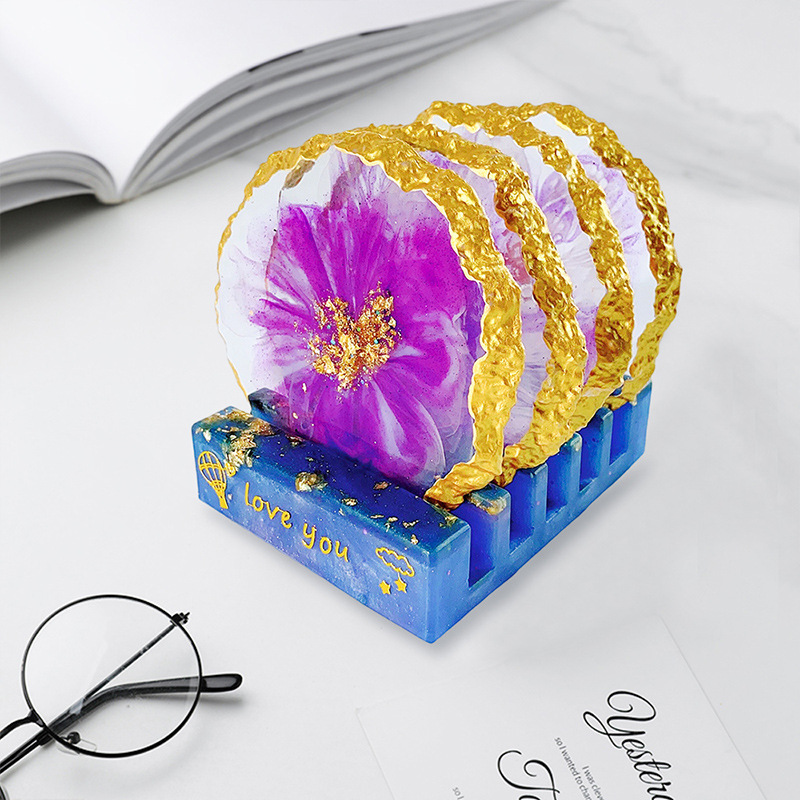 DM413 Drusy Coaster Resin Mold – обзор и цена Resin Art Tray