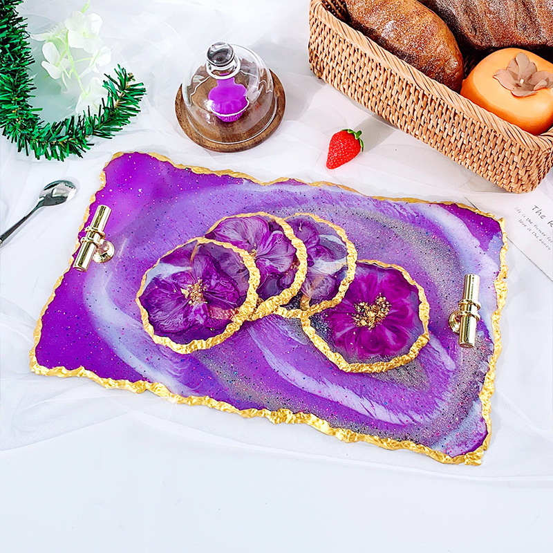 DM413 Drusy Coaster Resin Mold – обзор и цена Resin Art Tray