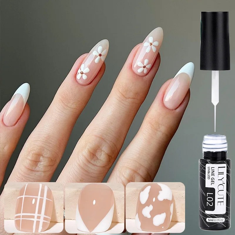 LILYCUTE 5ml White Black Liner – обзор и цена Resin Art Varnish
