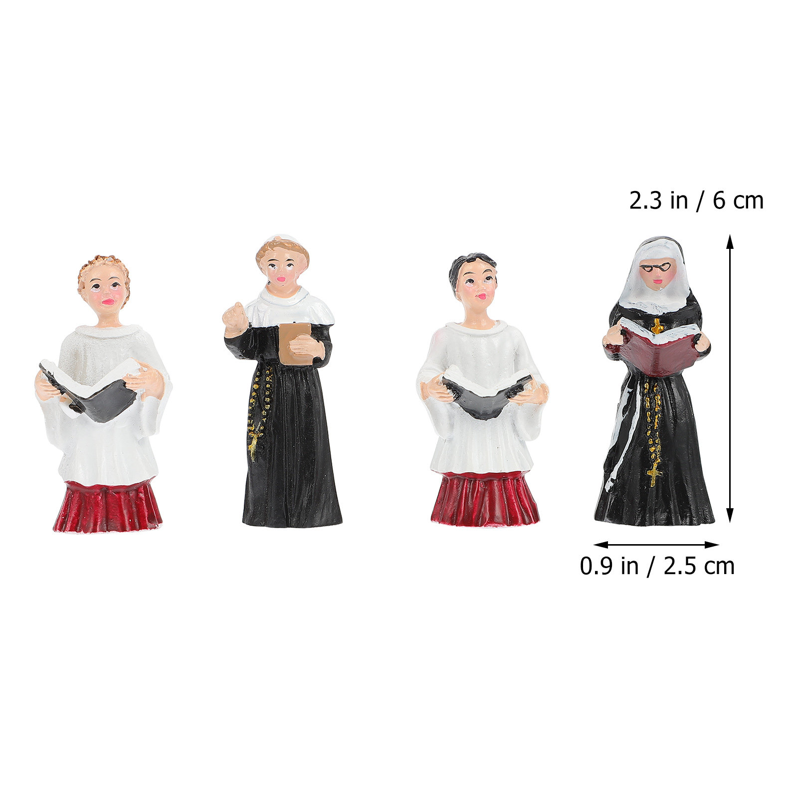 4Pcs Resin Nun Statues Stylish – обзор и цена Resin Art Design