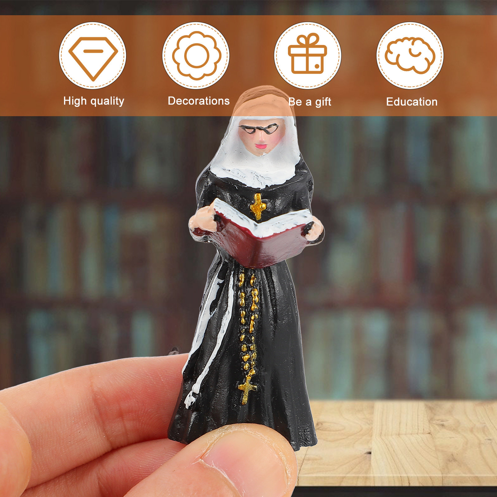 4Pcs Resin Nun Statues Stylish – обзор и цена Resin Art Design
