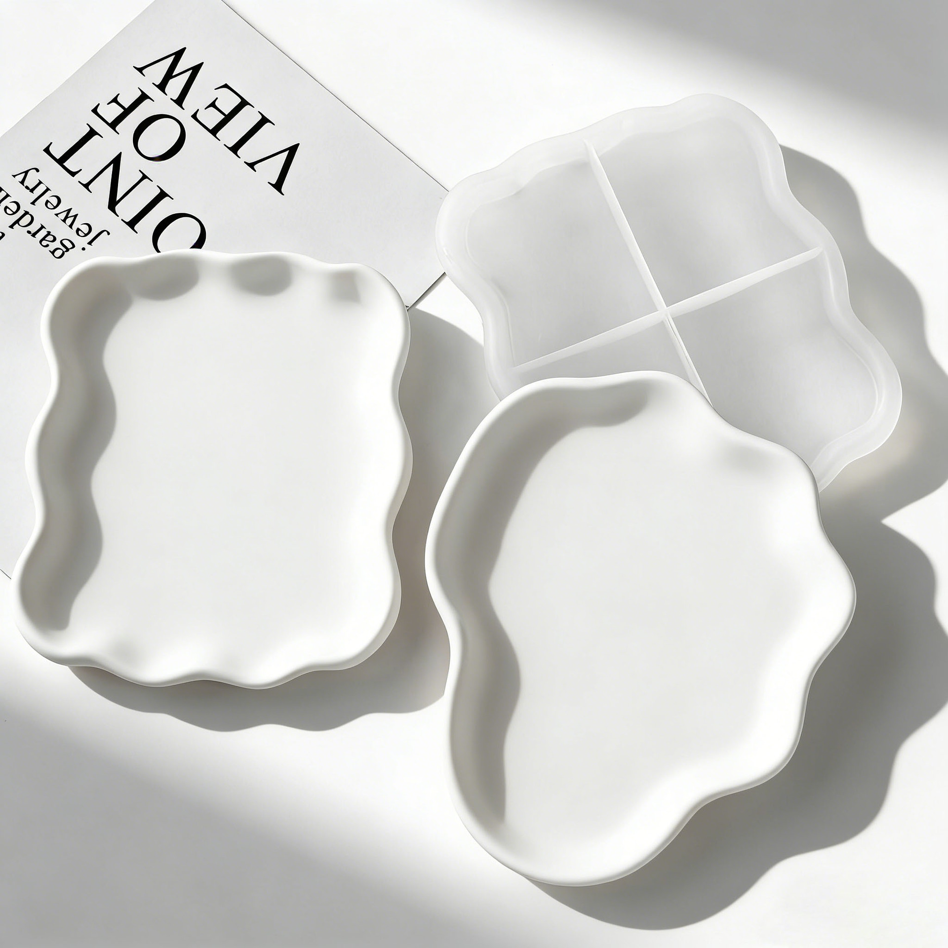 DIY Geometric Wave Plaster Coa – обзор и цена Resin Art Tray