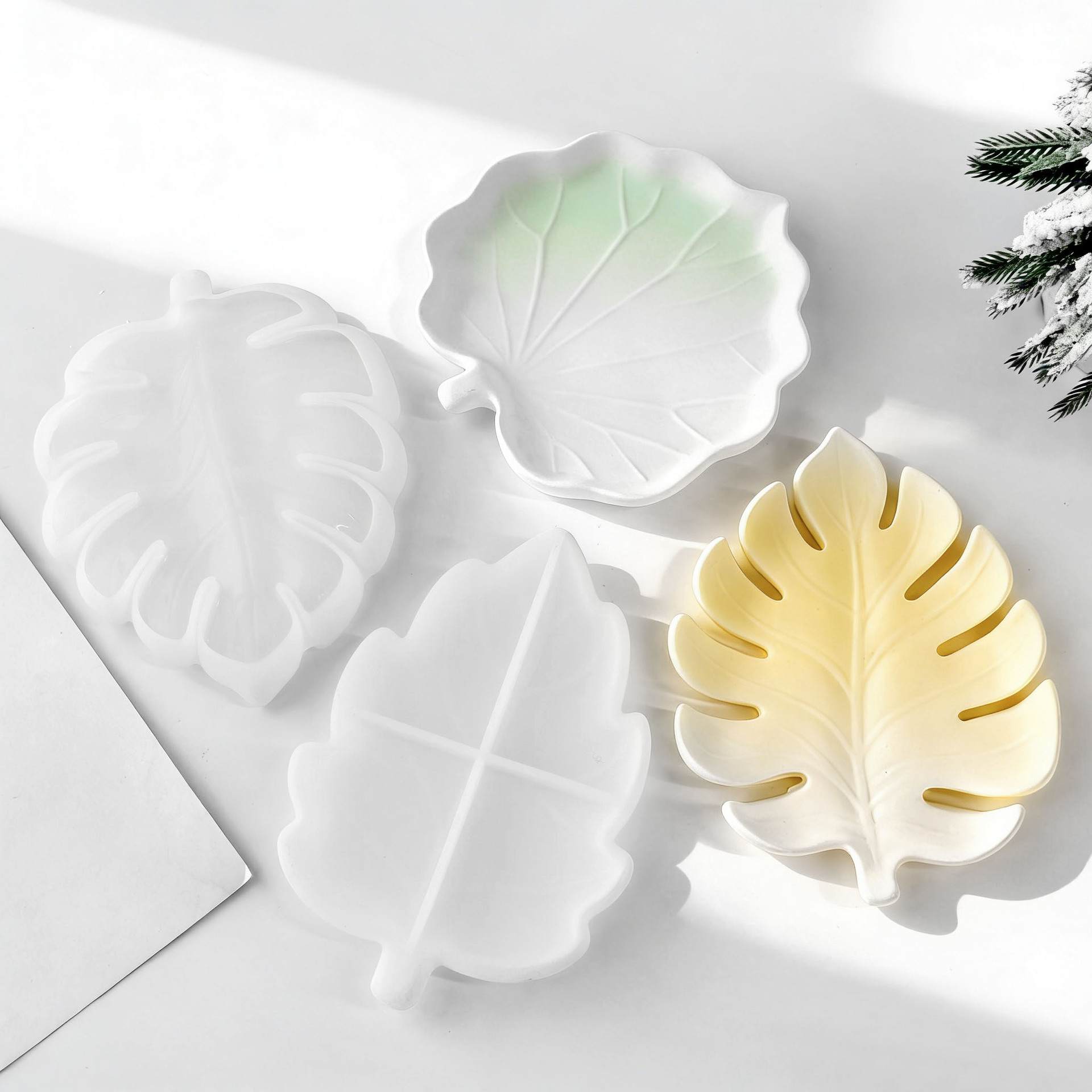 DIY Gypsum Form Leaf Coaster S – обзор и цена Resin Art Tray