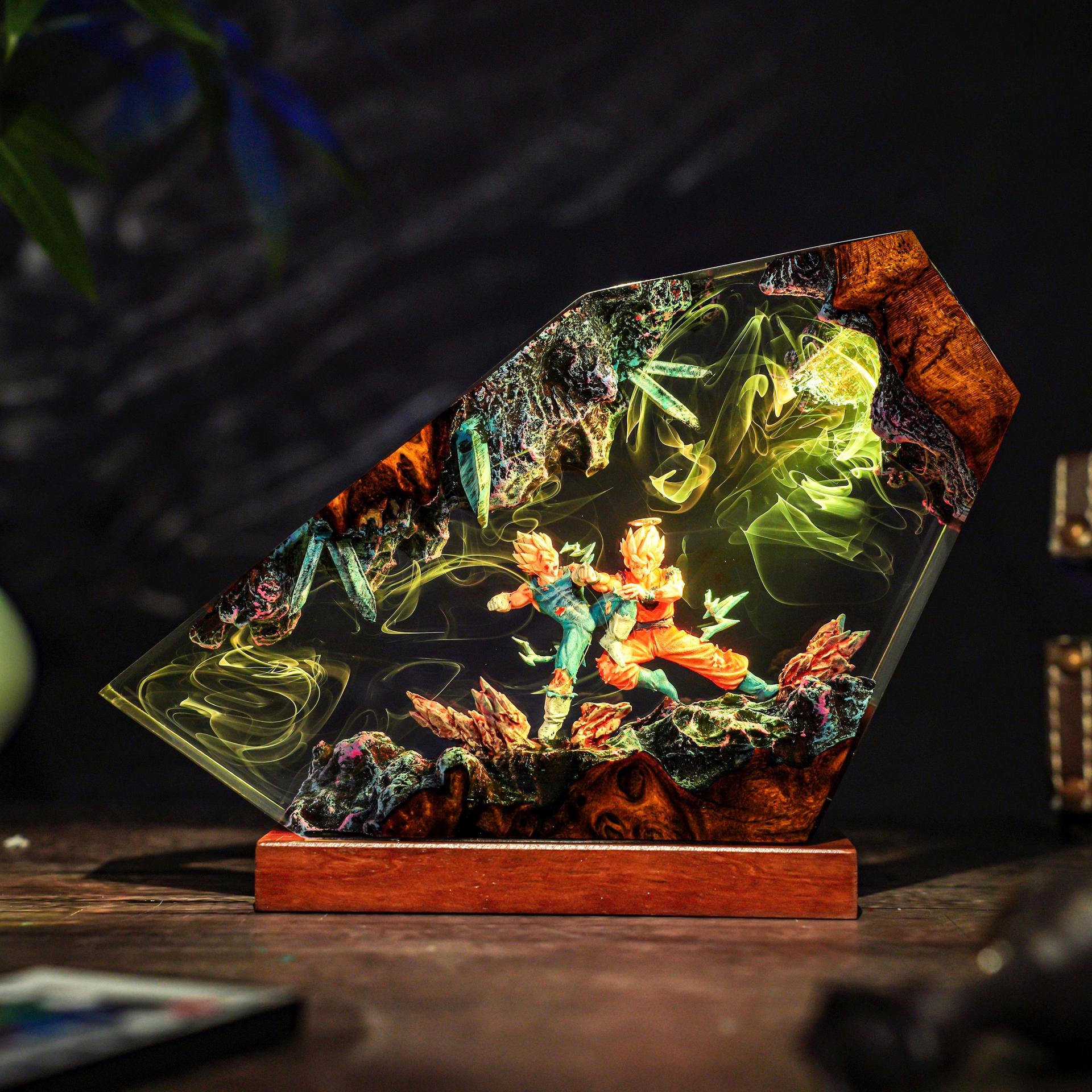 Goku & Vegeta Epoxy Resin Hand – обзор и цена Resin Art Goku