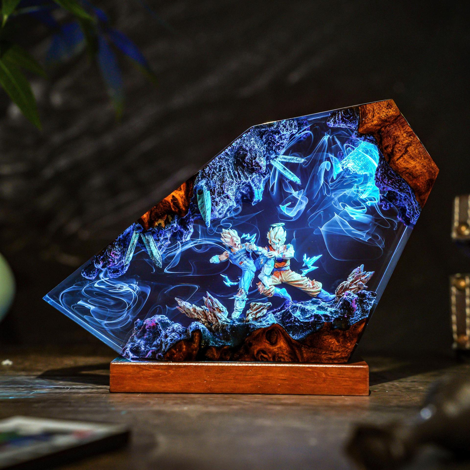 Goku & Vegeta Epoxy Resin Hand – обзор и цена Resin Art Goku
