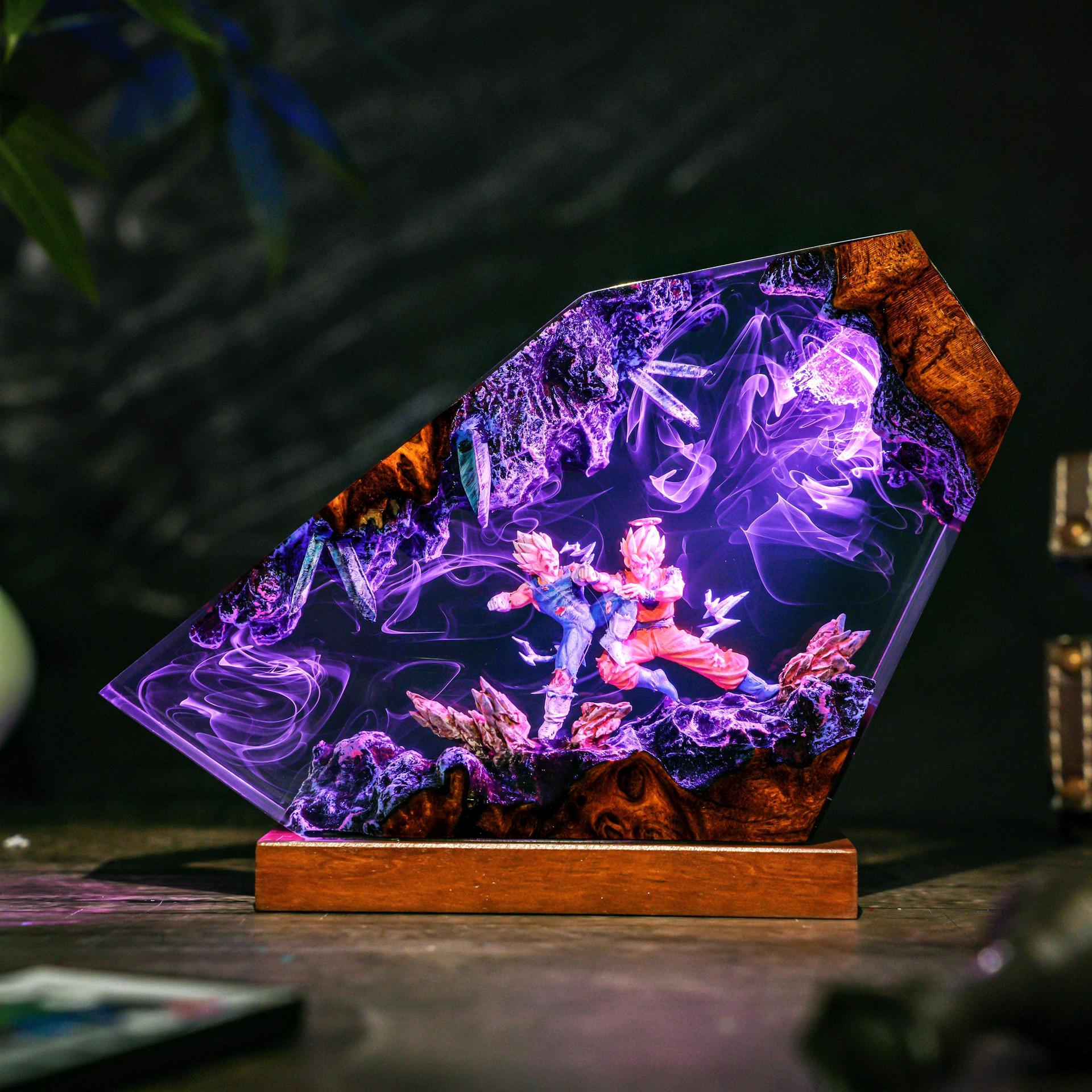 Goku & Vegeta Epoxy Resin Hand – обзор и цена Resin Art Goku