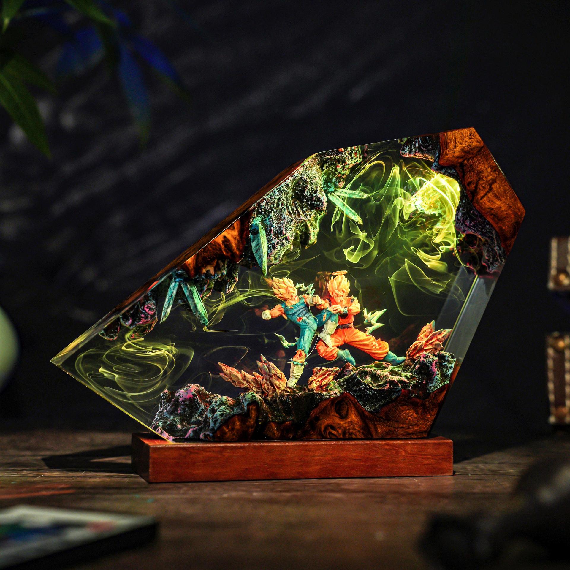 Goku & Vegeta Epoxy Resin Hand – обзор и цена Resin Art Goku