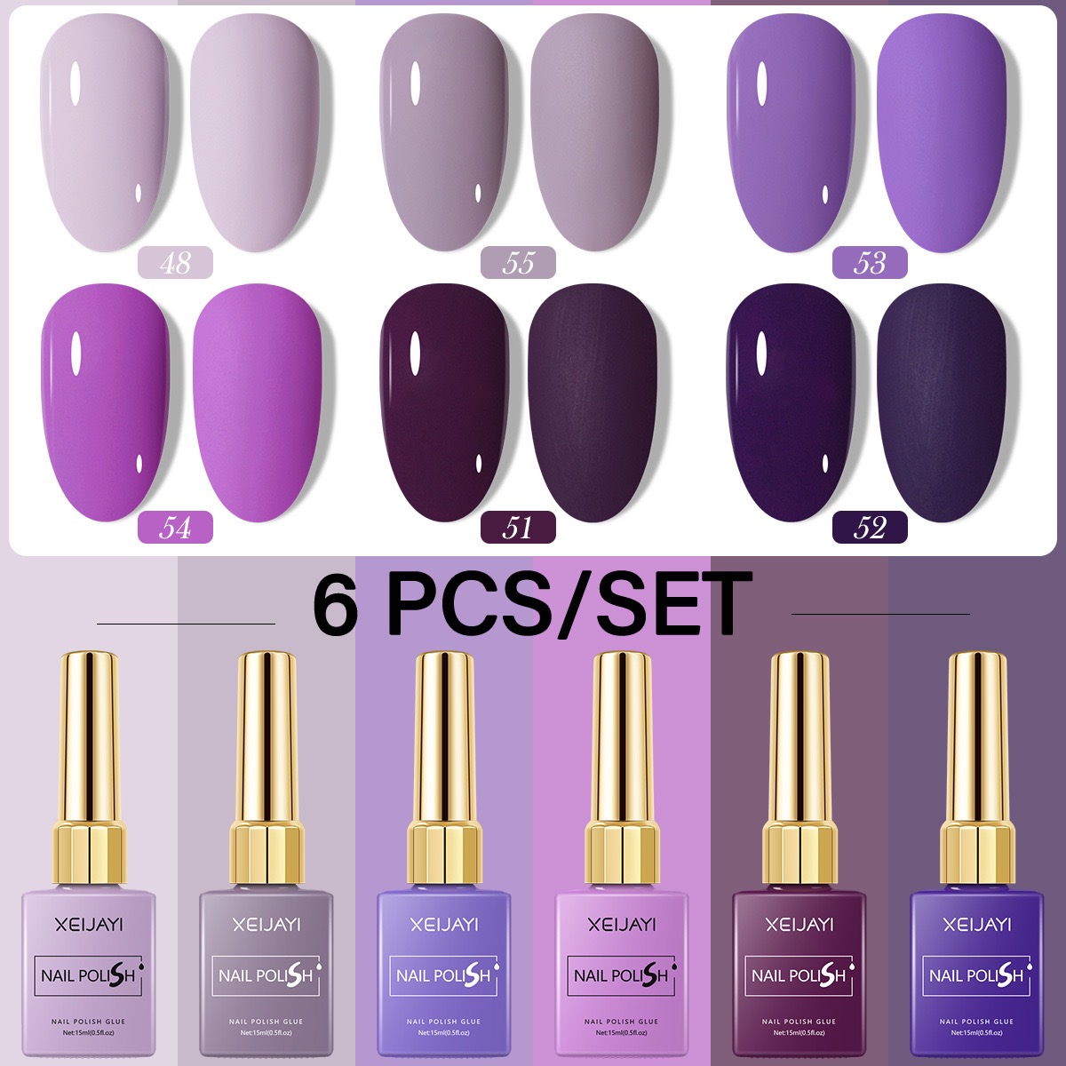 6PCS/SET 15ml Gel Nail Polish  – обзор и цена Resin Art Varnish