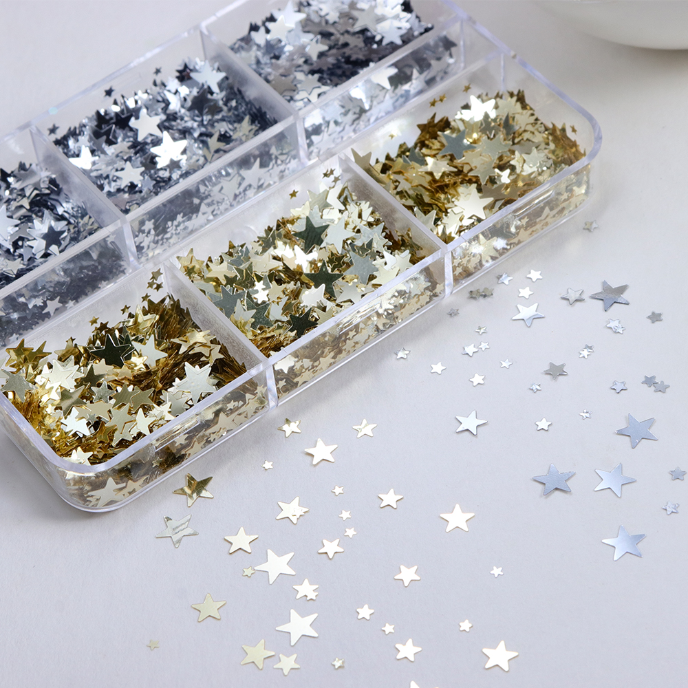 1-5MM Holographic Stars Glitte – обзор и цена Resin Art Keychain