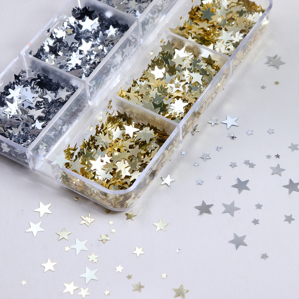 1-5MM Holographic Stars Glitte – обзор и цена Resin Art Keychain