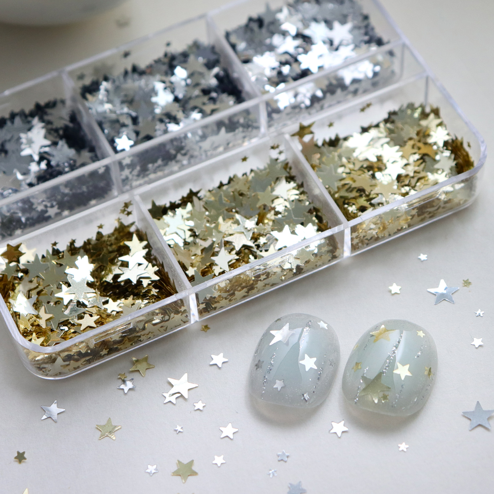 1-5MM Holographic Stars Glitte – обзор и цена Resin Art Keychain