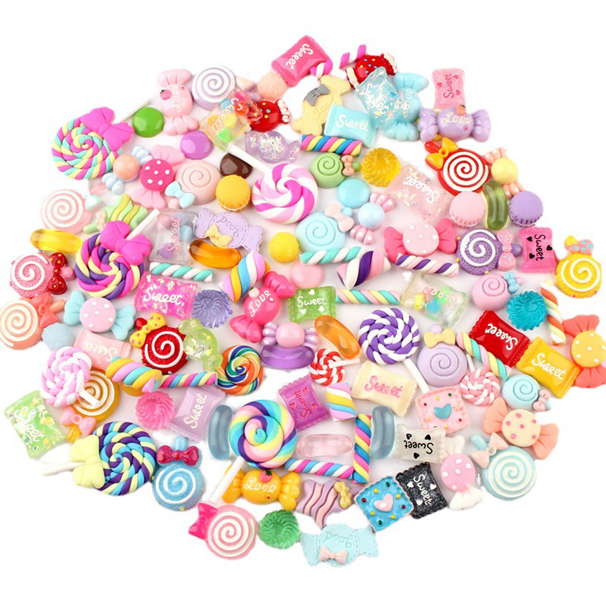 30pcs Random Candy Slime Charm – обзор и цена Resin Art Products