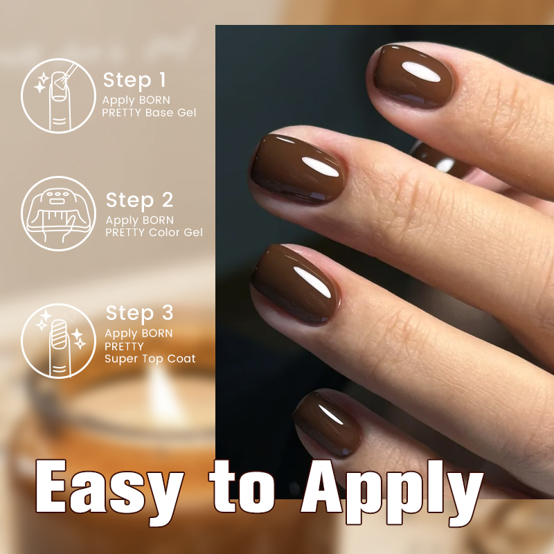 BORN PRETTY 10ml Coffee Color  – обзор и цена Resin Art Varnish