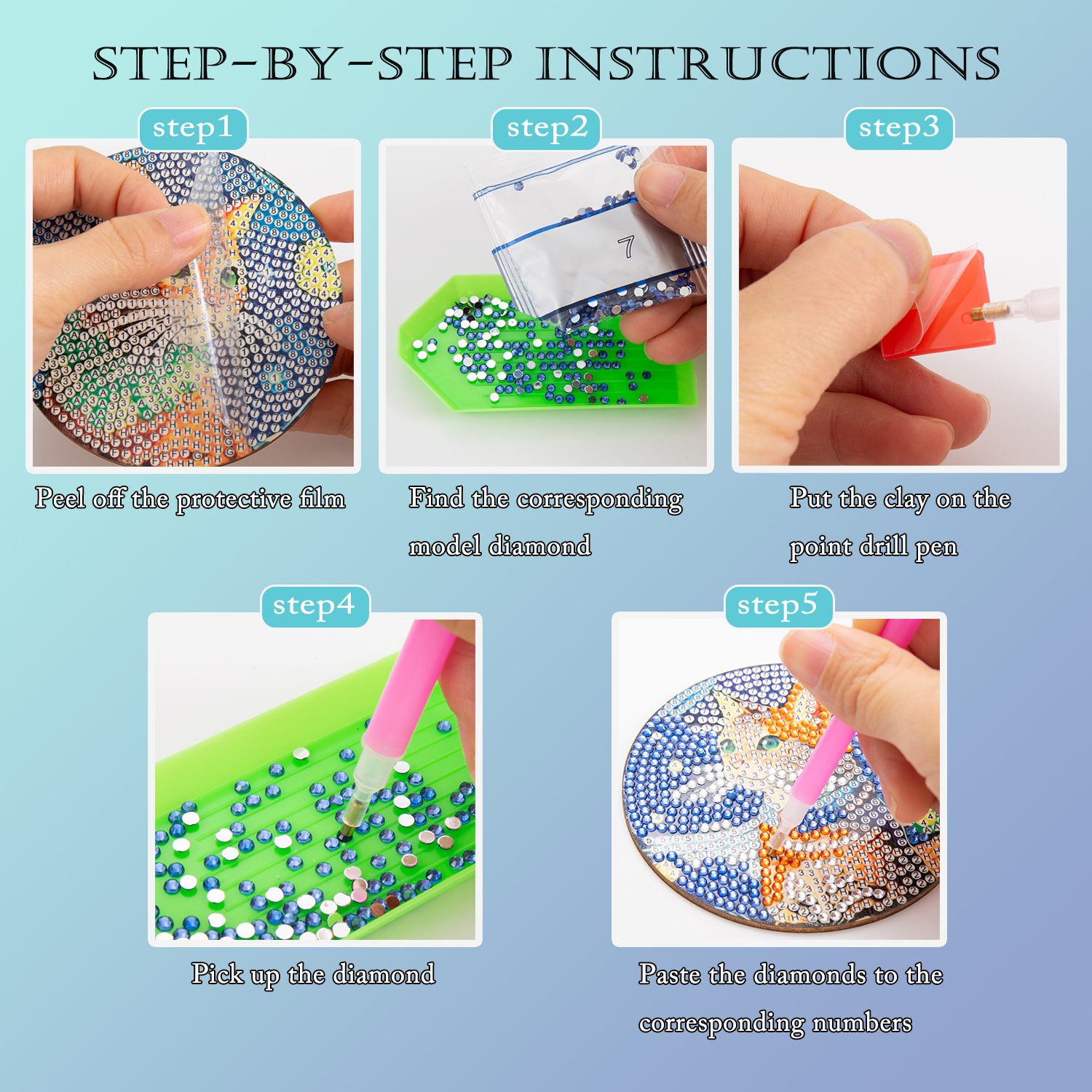 8 Pieces/Set of Diamond Painte – обзор и цена Resin Art And Craft