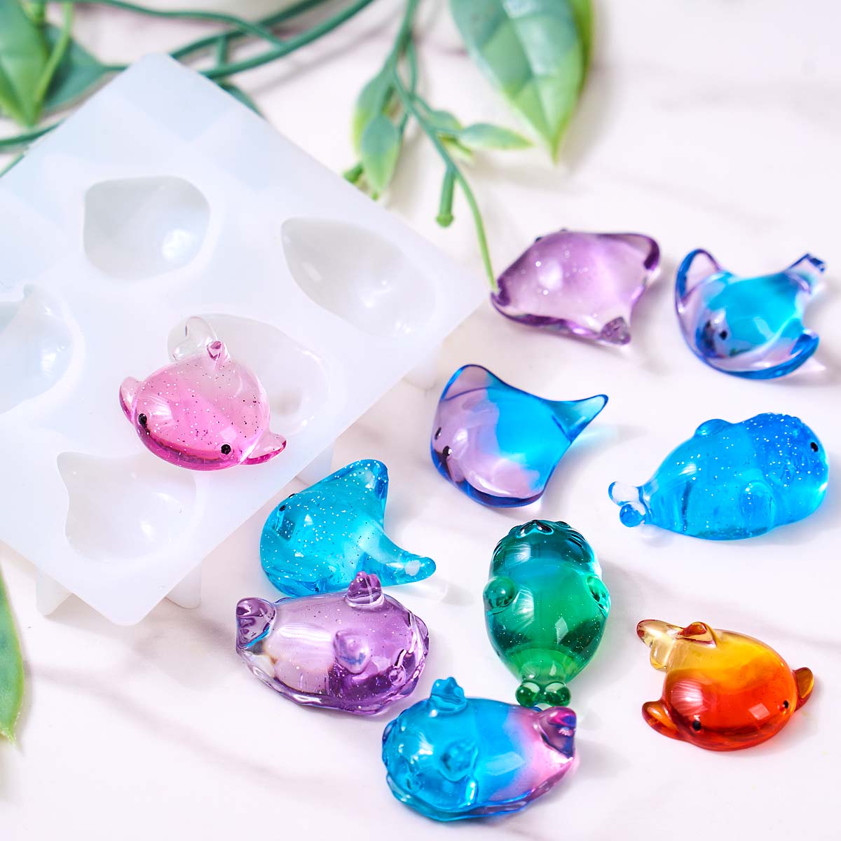 3D Healing Kawaii Manta Ray Wh – обзор и цена Resin Art Keychain