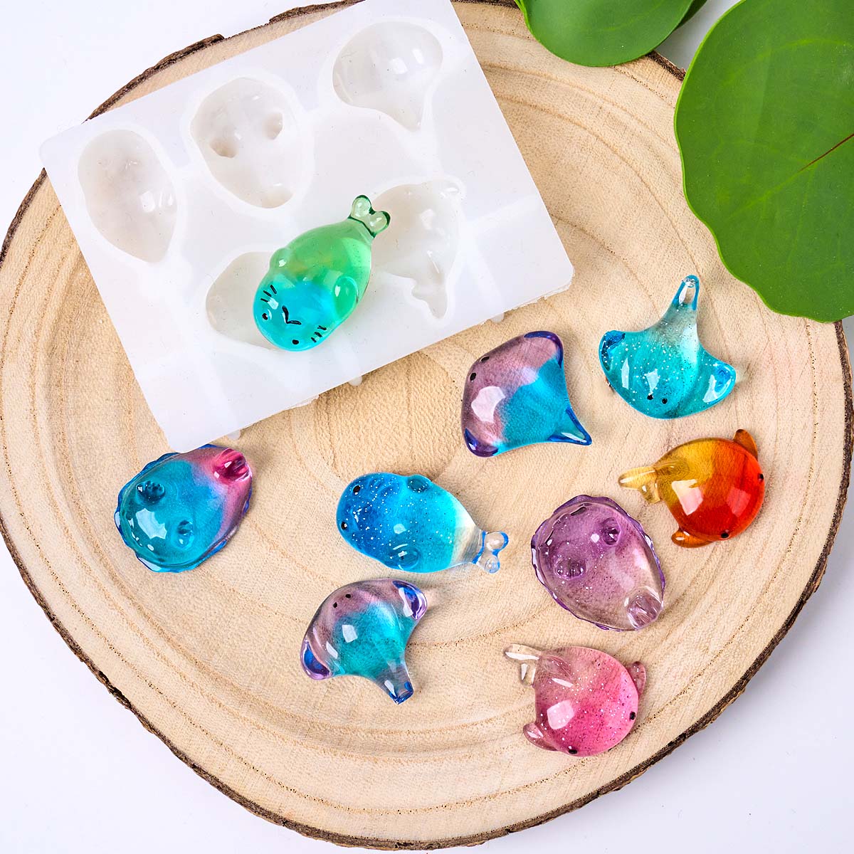 3D Healing Kawaii Manta Ray Wh – обзор и цена Resin Art Keychain