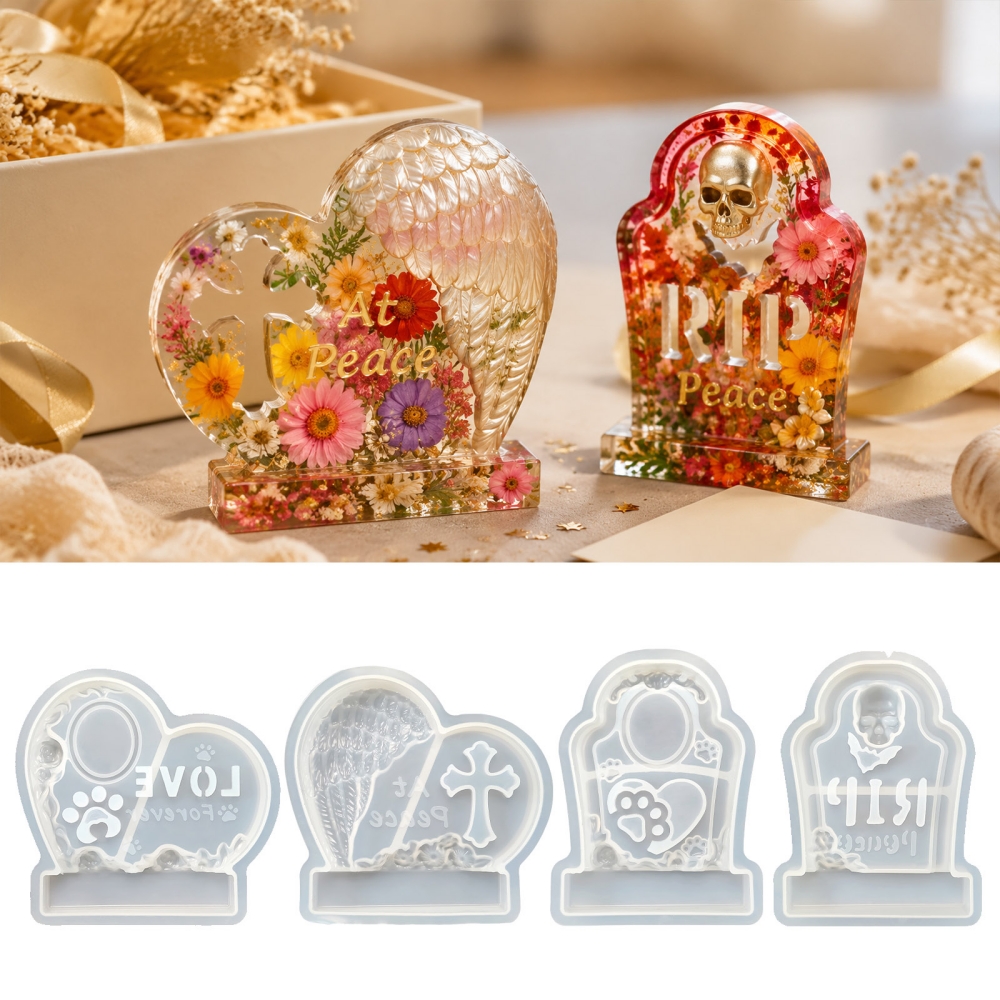 S0304 Heart-Shaped Tombstone M – обзор и цена Resin Art Frame