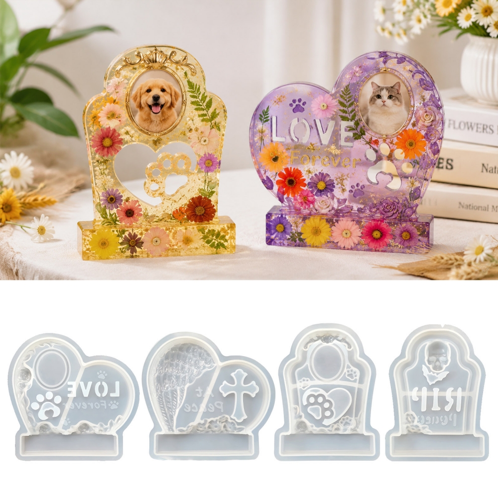 S0304 Heart-Shaped Tombstone M – обзор и цена Resin Art Frame