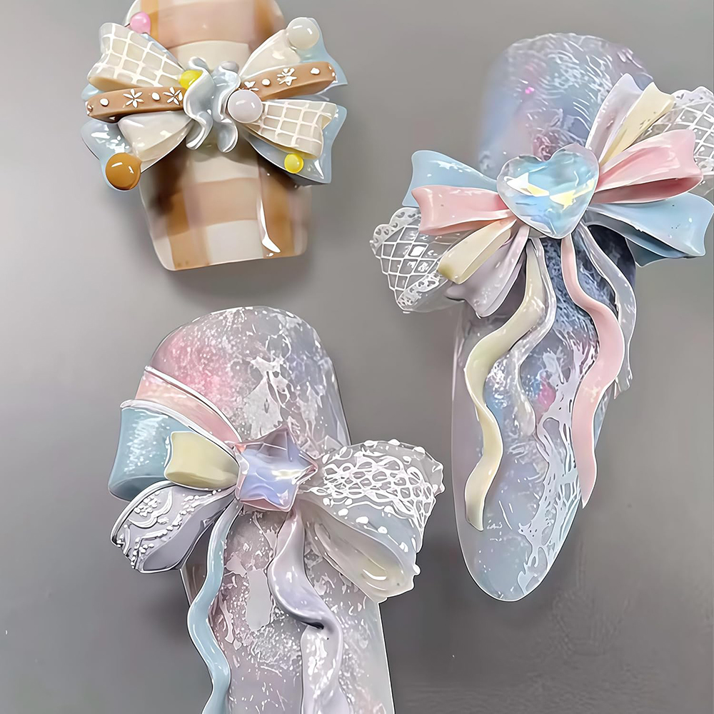 BowKnot & Heart Drop Nail Mold – обзор и цена Resin Art Template