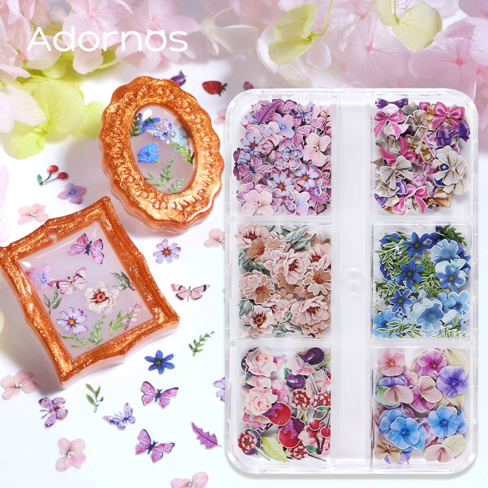180pcs/box Wood Pulp Flowers C – обзор и цена Resin Art And Wood