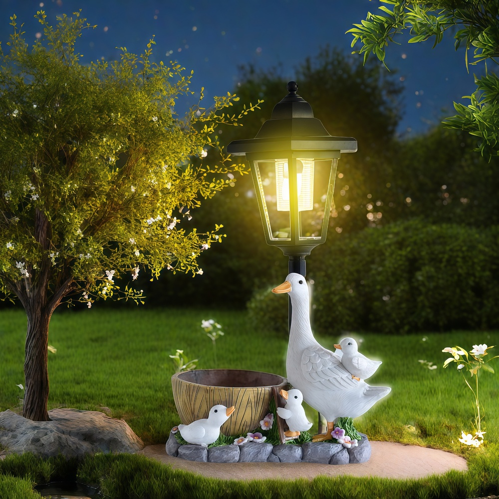 Solar Duck Night Light Garden  – обзор и цена Resin Art Products