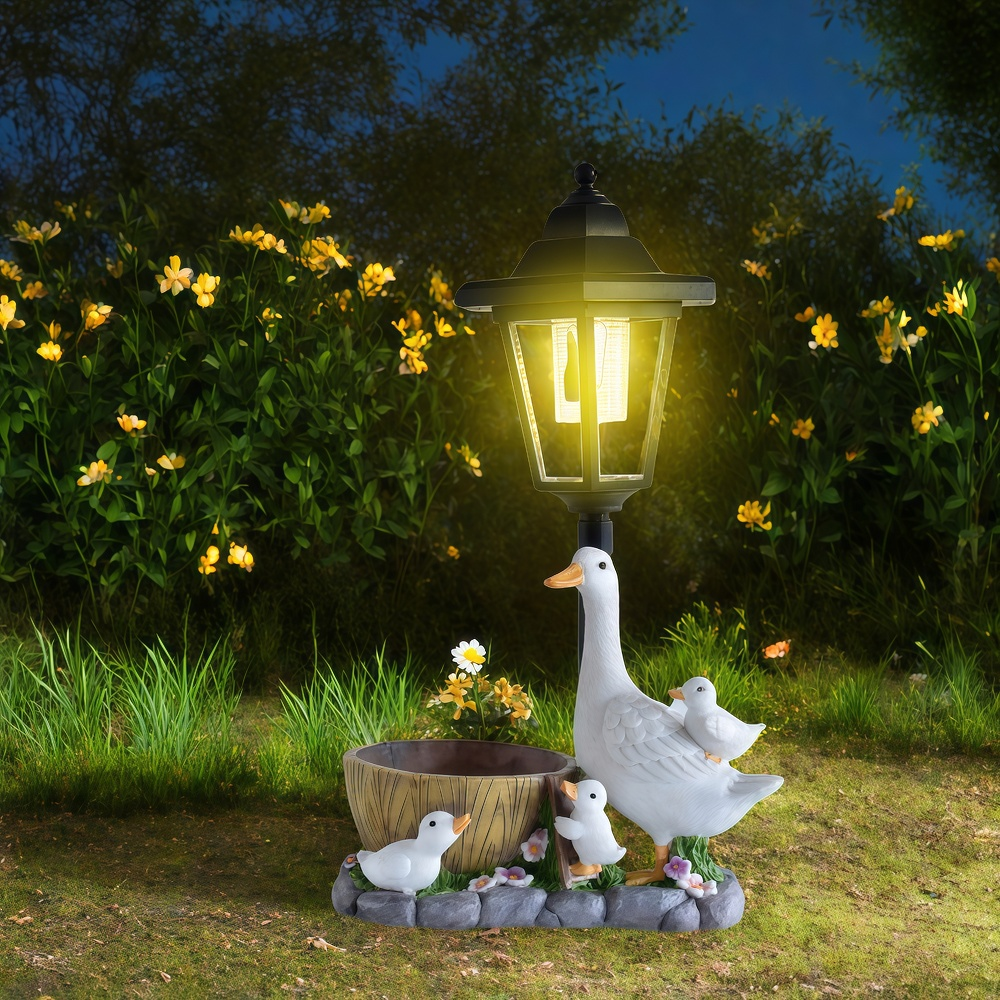 Solar Duck Night Light Garden  – обзор и цена Resin Art Products