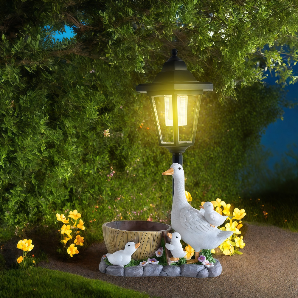 Solar Duck Night Light Garden  – обзор и цена Resin Art Products