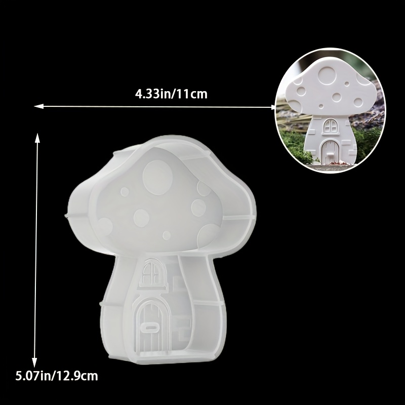 Mushroom House Mold - Cute Mus – обзор и цена Resin Art Products