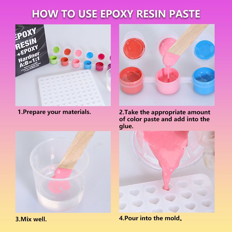 New 6colors/Set Paste Pigment  – обзор и цена Resin Color Paste
