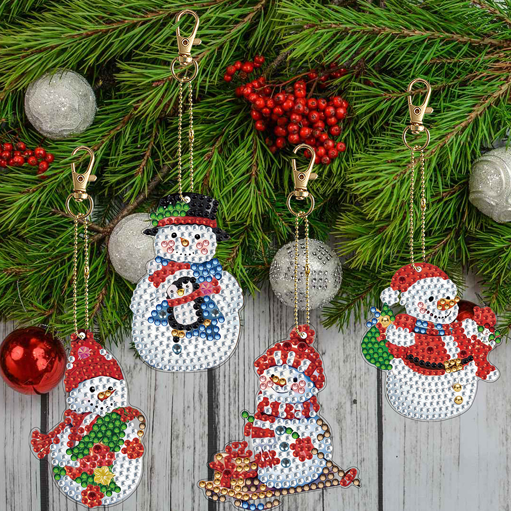 12pcs Christmas Diamond Painti – обзор и цена Resin Art Keychain