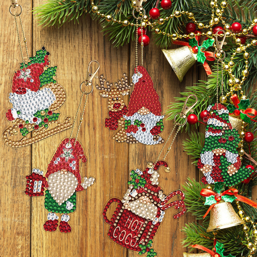 12pcs Christmas Diamond Painti – обзор и цена Resin Art Keychain