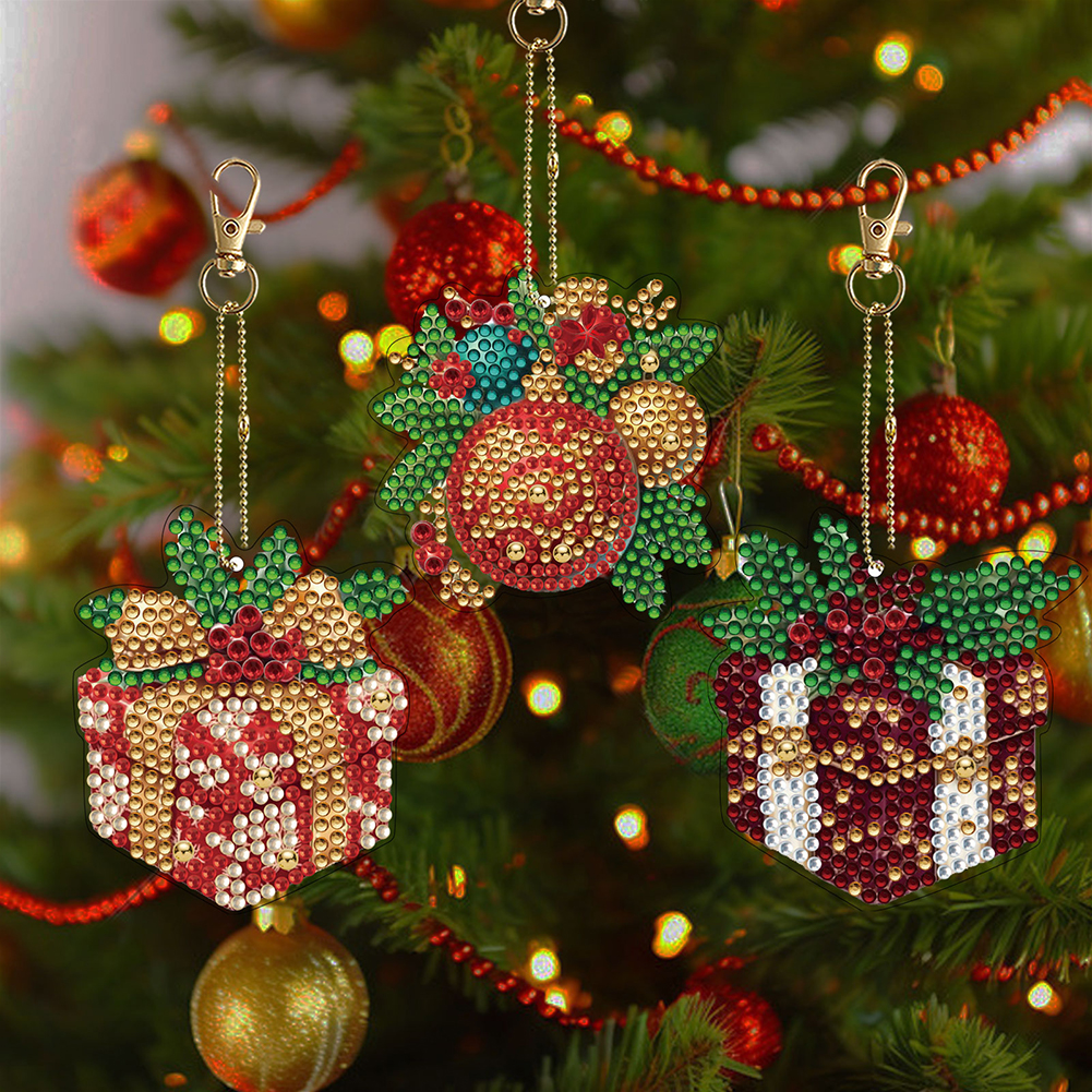 12pcs Christmas Diamond Painti – обзор и цена Resin Art Keychain