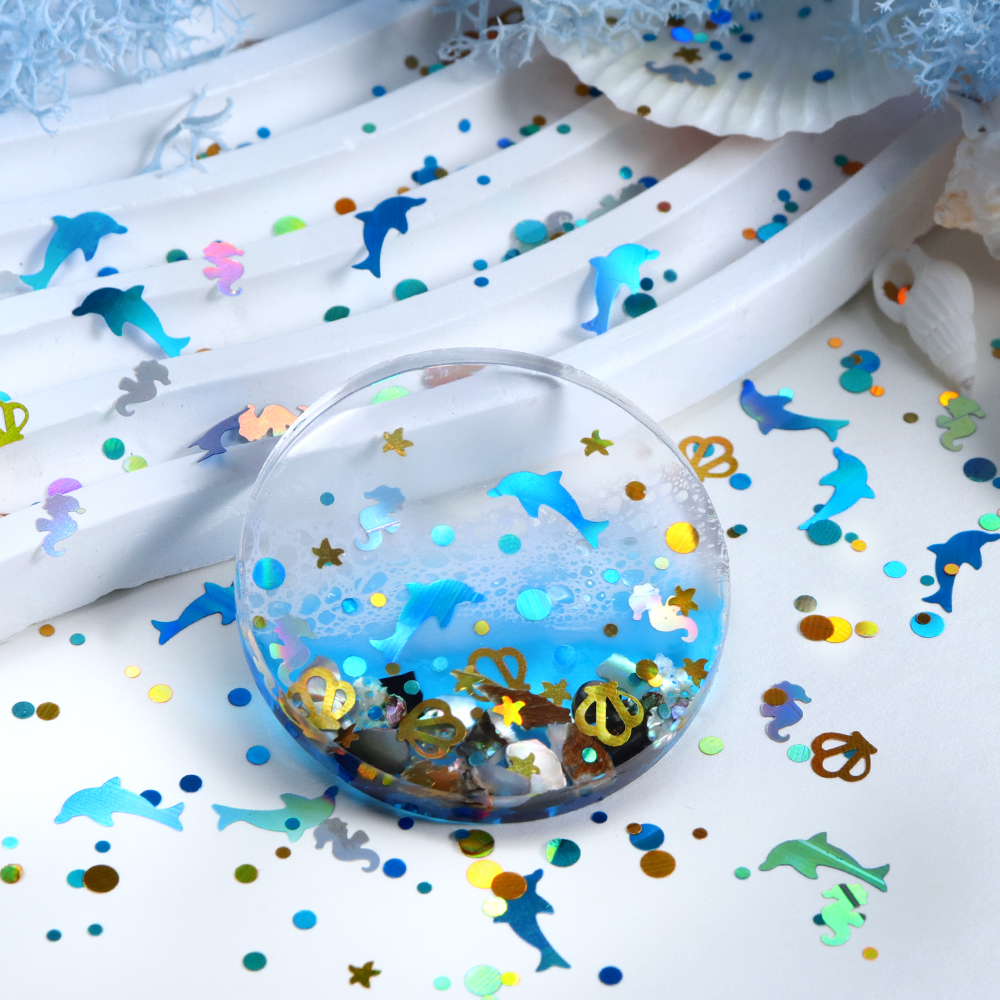 Dolphins Seahorses Glitter For – обзор и цена Resin Art Supplies