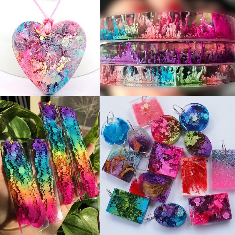 24 Color 10ml Art Ink Alcohol  – обзор и цена Resin Pigment Alcohol Ink