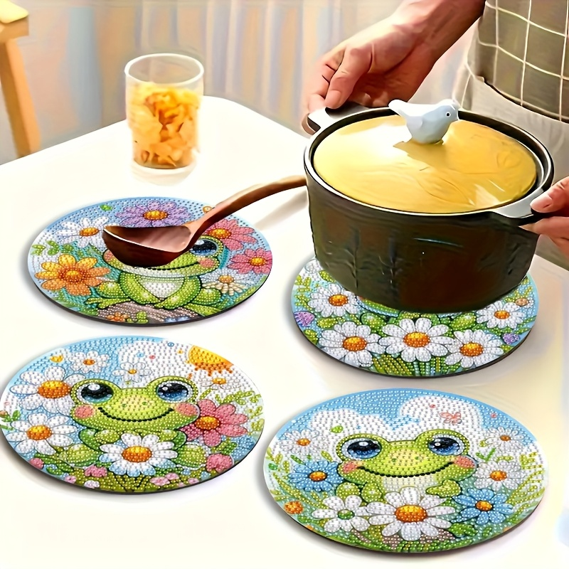 4-piece frog patterned wooden  – обзор и цена Resin Art And Wood