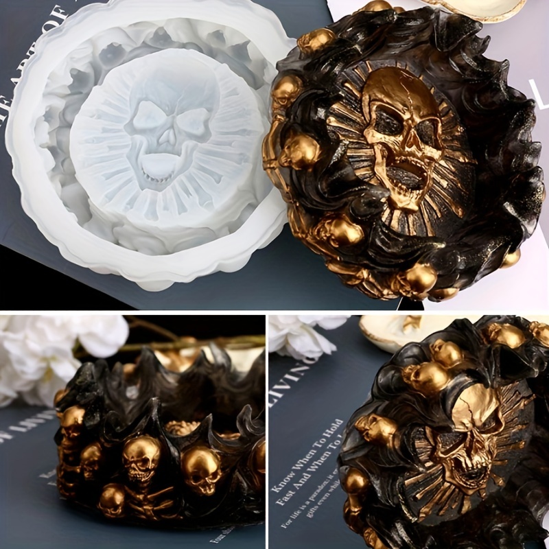 Ashtray mold, skull DIY craft  – обзор и цена Resin Art Products