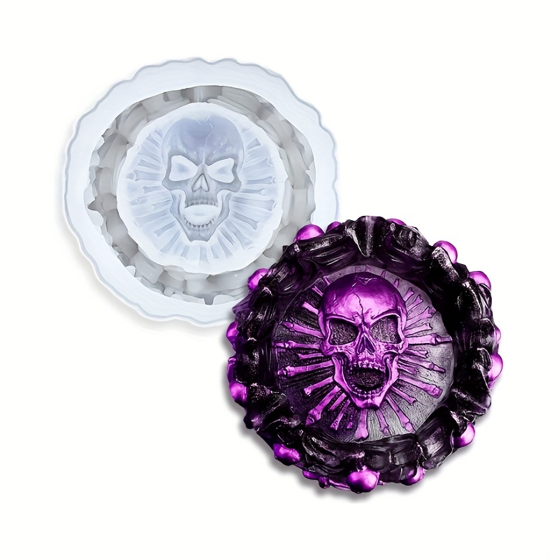 Ashtray mold, skull DIY craft  – обзор и цена Resin Art Products