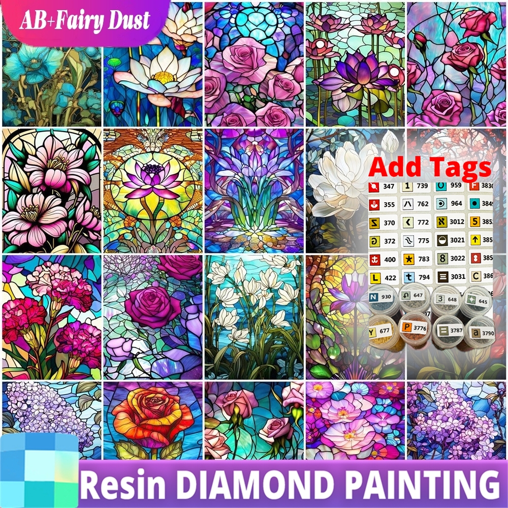 AB Fairy Dust Resin 5D DIY Dia – обзор и цена Resin Art With Rose