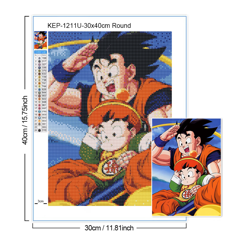 High-quality Diamond Painting  – обзор и цена Resin Art Goku
