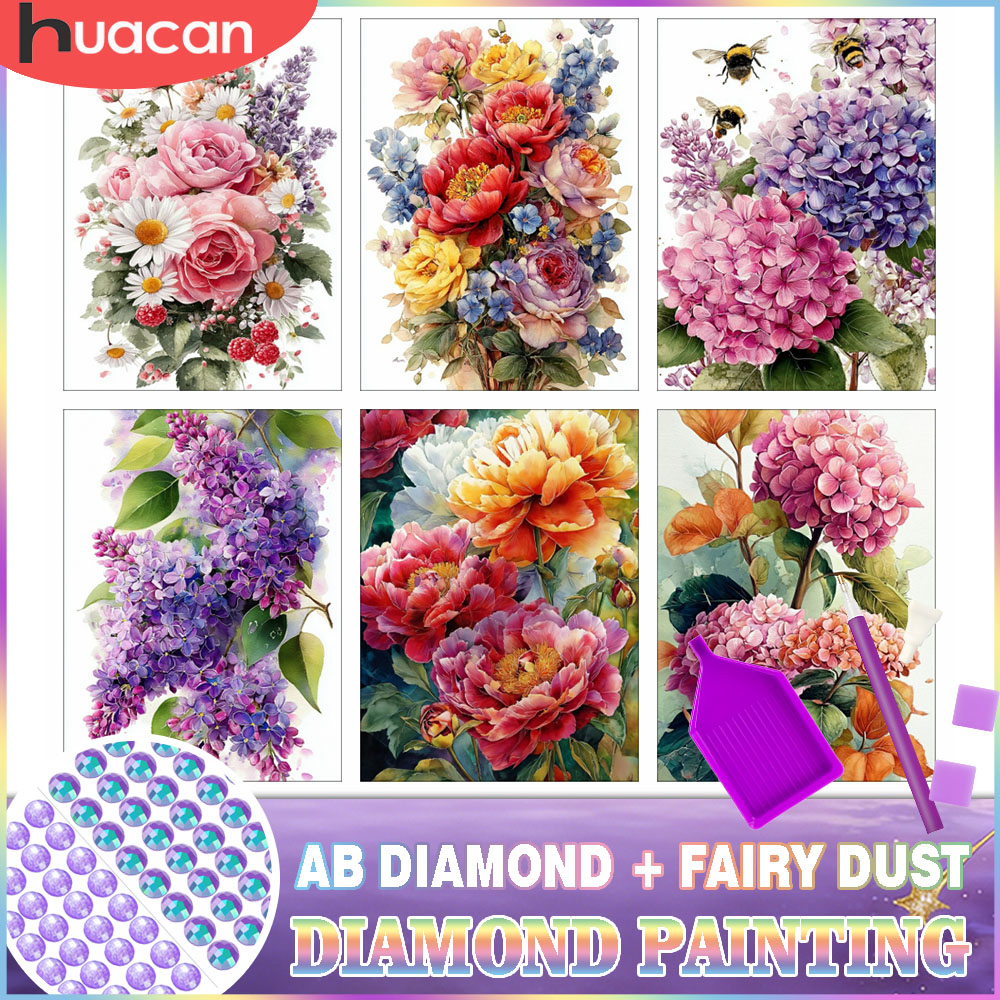 HUACAN Diamond Painting Kit Fl – обзор и цена Resin Art With Rose