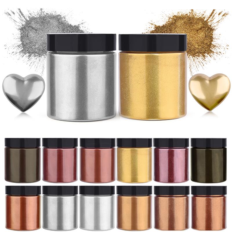 50g Shimmer Metallic Gold Silv – обзор и цена Resin Dye Opaque