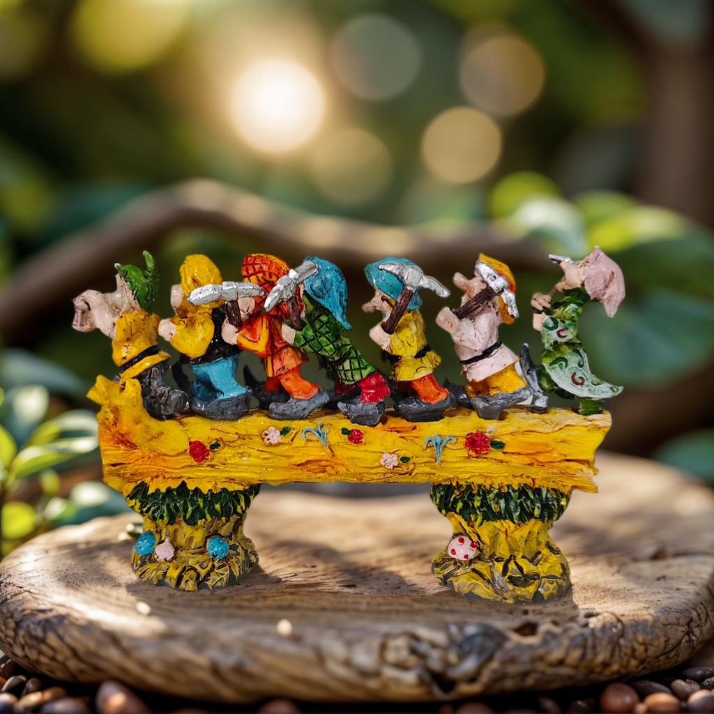 Cute Seven Dwarfs Stump Statue – обзор и цена Resin Art Aesthetic
