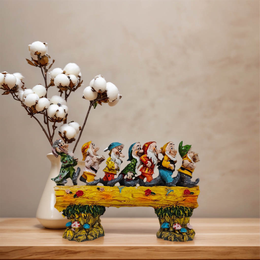 Cute Seven Dwarfs Stump Statue – обзор и цена Resin Art Aesthetic