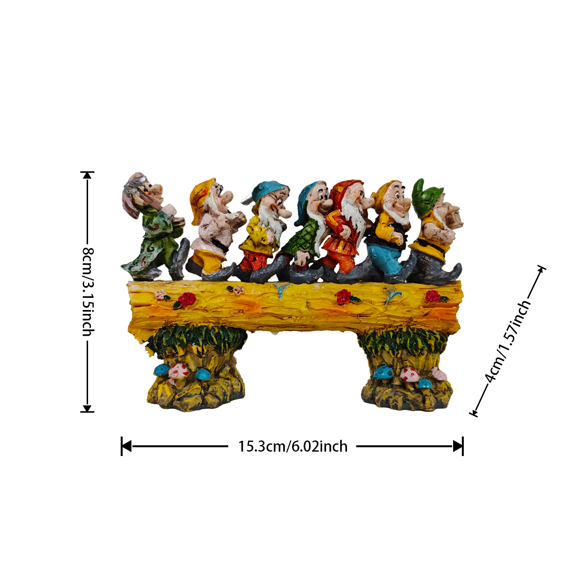 Cute Seven Dwarfs Stump Statue – обзор и цена Resin Art Aesthetic