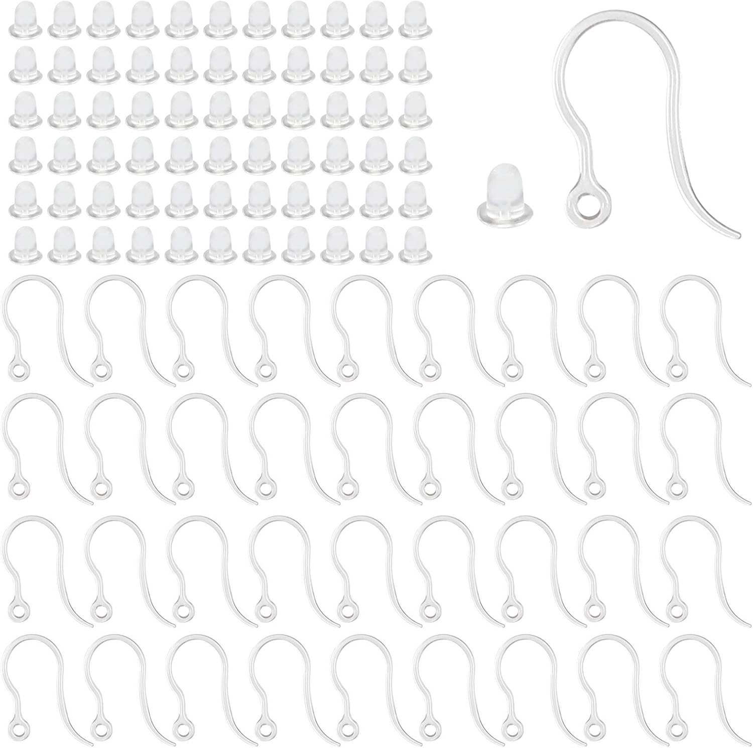 40pcs Clear Plastic Earring Ho – обзор и цена Resin Art Essentials