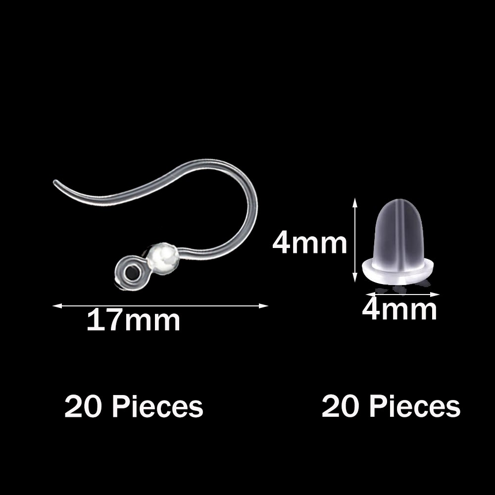 40pcs Clear Plastic Earring Ho – обзор и цена Resin Art Essentials