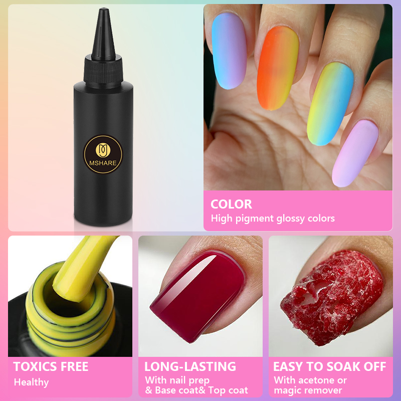 MSHARE 100ML Nail Gel Polish S – обзор и цена Resin Art Varnish